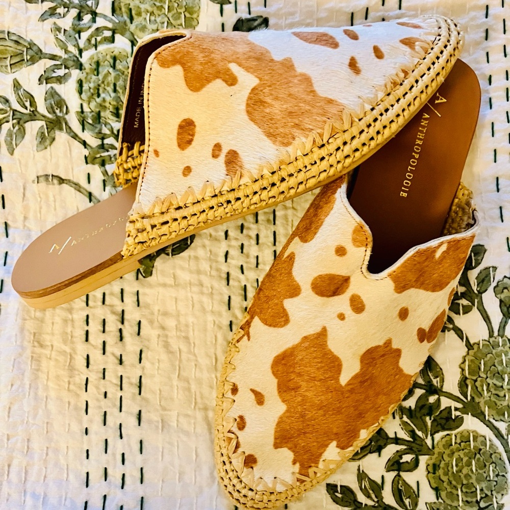Anthropologie Western Leather Mules - Picture 4 of 5